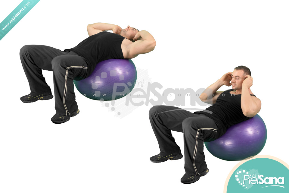 Exercise Ball Crunch
