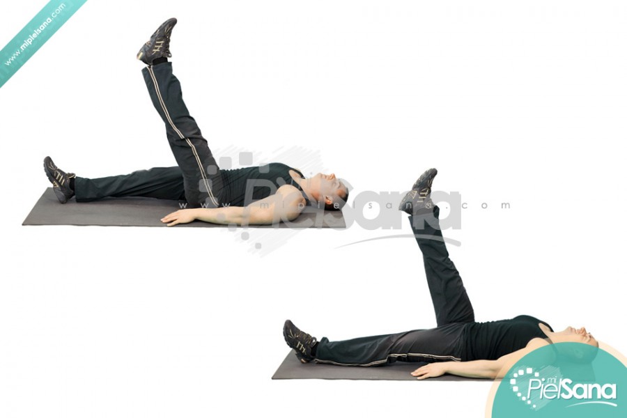 Lying Alternate Floor Leg Raise