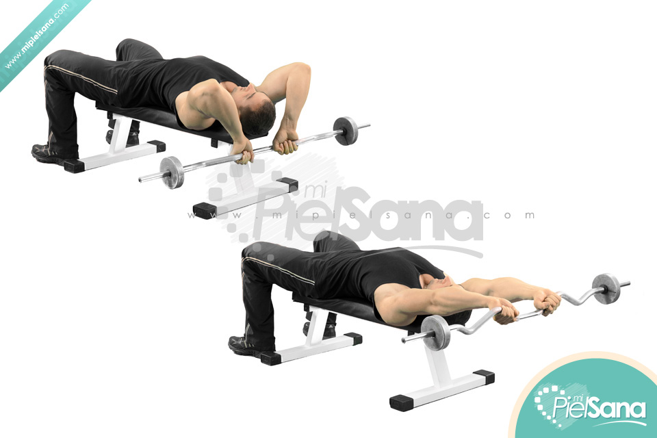 Lying Barbell Reverse Extension