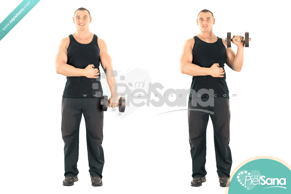 Standing One Arm Dumbbell Reverse Curl