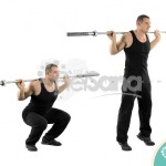 Sentadilla con salto con barra (Barbell Jumping Squats)