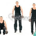 Sentadilla con salto y mancuernas (Dumbbell Jumping Squat)