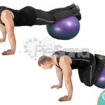 Encogimiento de piernas en fitball (Exercise Ball Leg Tuck)