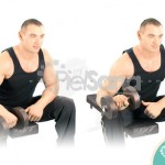 Curl inverso de muñeca sentado a una mano (One Arm Seated Reverse Dumbbell Wrist Curl)