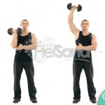 Press Arnold de pie a una mano (One Arm Standing Arnold Press)