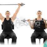 Press militar con barra sentado (Seated Barbell Press)