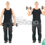 Curl inverso con mancuernas de pie (Standing Dumbbell Reverse Curl)