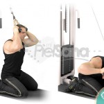 Crunch con giro en polea (Twisting Cable Crunch)