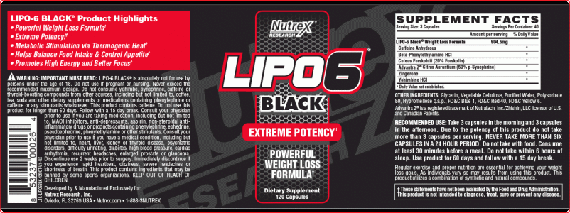 Lipo 6 Label