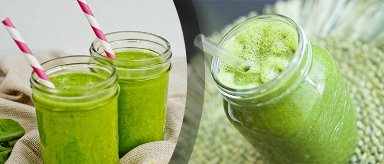 Receta de batido de proteínas verde para después del entrenamiento