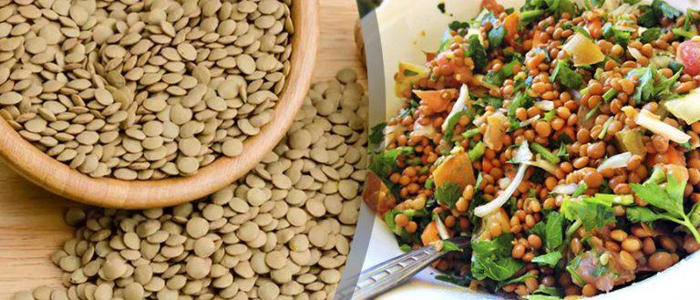 Ensalada de lentejas: receta vegana rápida