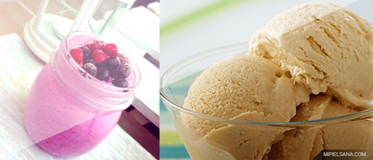 4 recetas para preparar un helado fitness, libre de azúcar